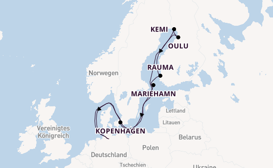 Europa ab Hamburg auf der HANSEATIC nature