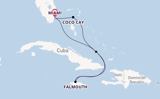 Caribbean from Miami, Florida, USA with the Freedom of the Seas