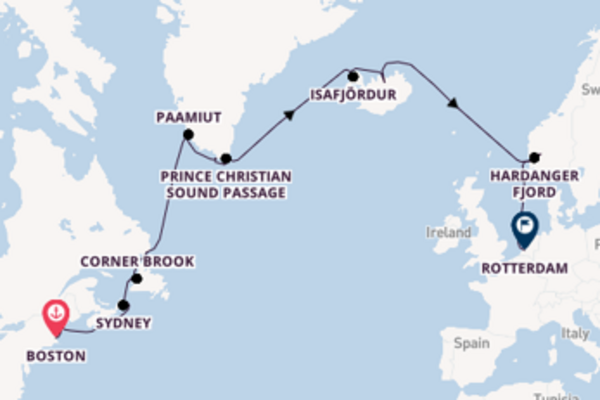 Transatlantic & Repositioning from Boston, Massachusetts with the Zuiderdam