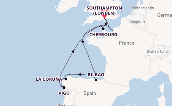 Engeland vanaf Southampton (Londen), Engeland met de Liberty of the Seas®
