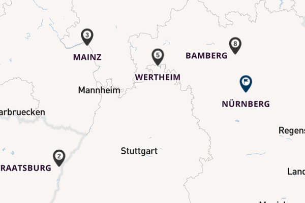 Main vanaf Straatsburg, Frankrijk met de VIVA MOMENTS