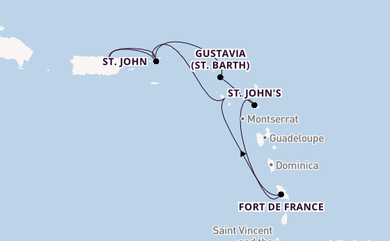 Caribbean from San Juan, Puerto Rico with the Silver Dawn