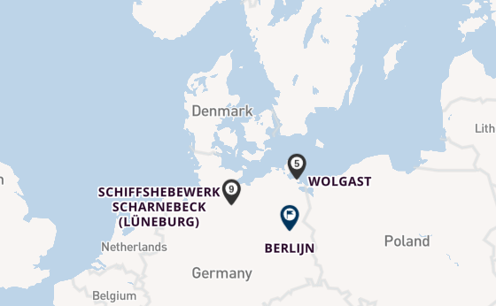 Oder vanaf Stralsund, Duitsland met de VIVA RUBY