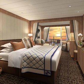 Come aboard the undefined and discover one of 27 cabin categories on a total of 8 decks that can accommodate 264 passengers. Choose your dream cabin and feel at home on board the undefined!