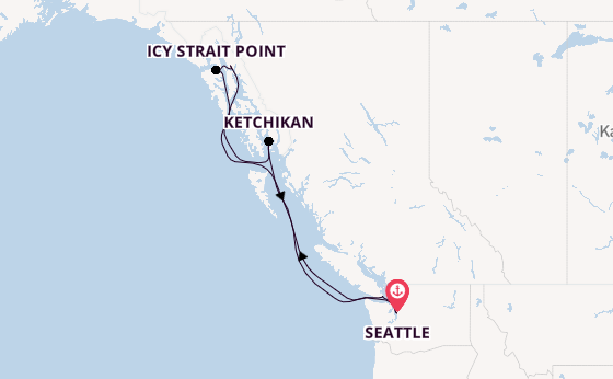 Alaska ab Seattle, USA auf der Anthem of the Seas