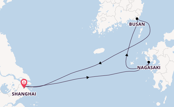 China from Shanghai, China with the Spectrum of the Seas