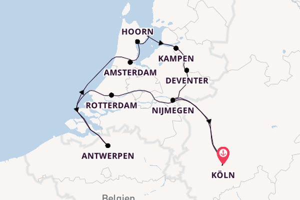 Ijssel ab Köln, Deutschland auf der MS VistaNeo