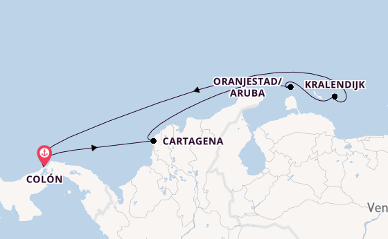 Südliche Karibik ab Colón, Panama auf der Grandeur of the Seas