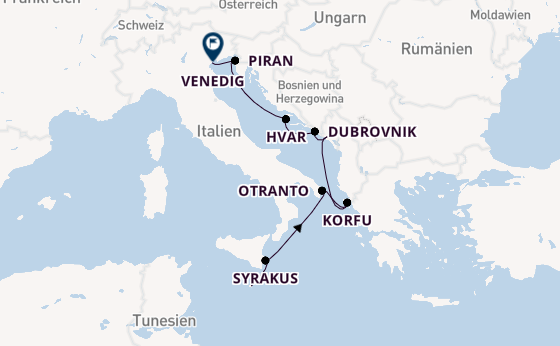 Mittelmeer ab La Valletta, Malta auf der Le Bougainville
