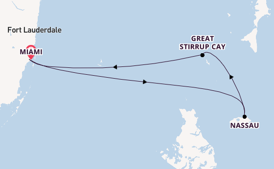 Caribbean vanaf Miami, Verenigde Staten met de Norwegian Jewel