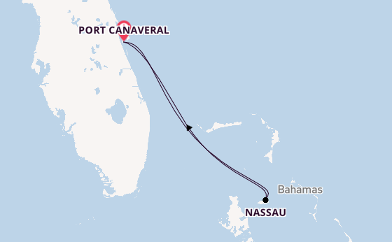 Karibik ab Port Canaveral, USA auf der Carnival Freedom 