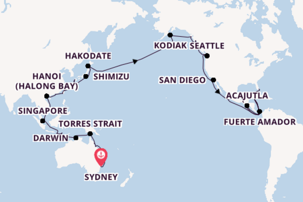 Transpacific from Sydney, Australia with the Volendam