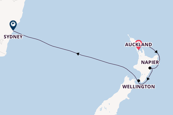New Zealand from Auckland, New Zealand with the Royal Princess