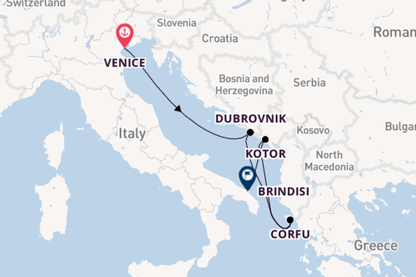 Mediterranean from Venice, Italy with the MSC Armonia 
