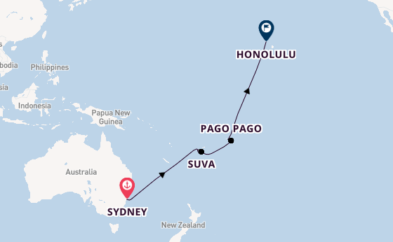 Fiji from Sydney, Australia with the Celebrity Solstice