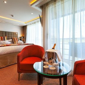 Come aboard the AmaVenita and discover one of 10 cabin categories on a total of 4 decks that can accommodate 162 passengers. Choose your dream cabin and feel at home on board the AmaVenita!