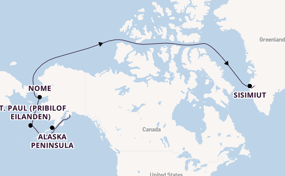 Alaska vanaf Seward, Alaska met de HANSEATIC spirit
