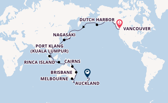 Transpacific from Vancouver, Canada with the Viking Orion