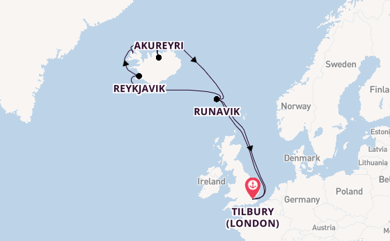 Delightful expedition from Tilbury (London) with Ambassador Cruise Line
