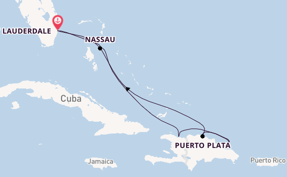 Caribbean vanaf Fort Lauderdale, Verenigde Staten met de Explorer of the Seas