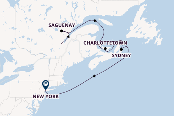 USA Ostküste ab Québec, Kanada auf der Queen Mary 2