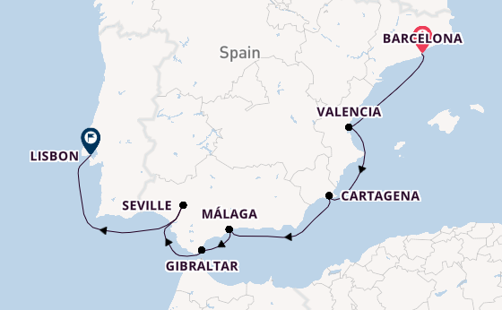 Western Mediterranean from Barcelona, Spain with the Azamara Journey