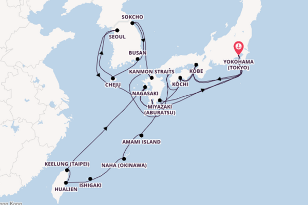 Explore Japan, Taiwan & South Korea in Springs
