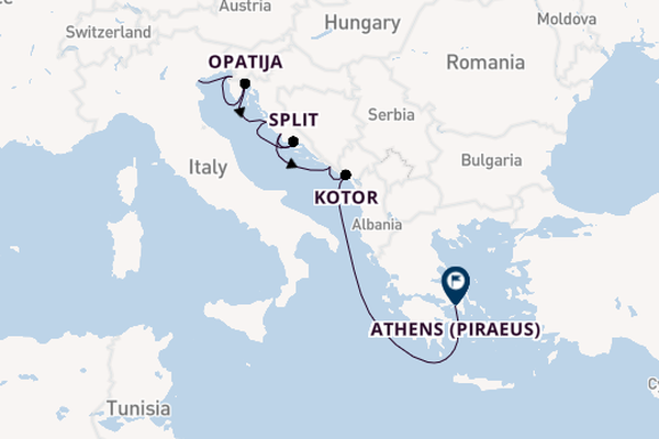 Eastern Mediterranean from Fusina (Venice) with the Azamara Journey