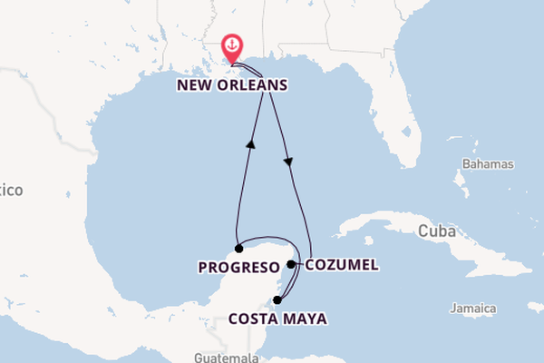Western Caribbean from New Orleans, Louisiana with the Mariner of the Seas