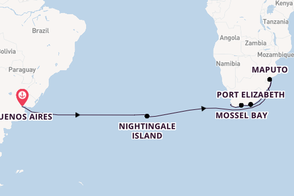 Transatlantic from Buenos Aires, Argentina with the Seabourn Quest