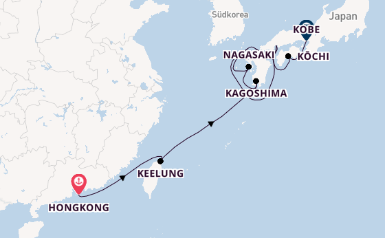 Ostasien ab Hongkong, China auf der Seven Seas Navigator