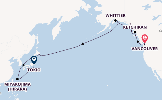 Transpacifisch vanaf Vancouver, Canada met de Seven Seas Explorer
