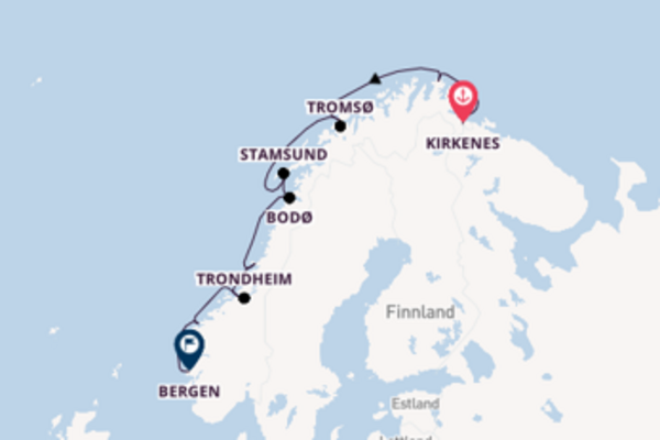 Von Kirkenes über Tromsø in 6 Tagen