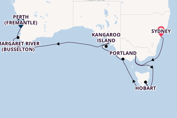 Australia from Sydney, Australia with the Seabourn Sojourn