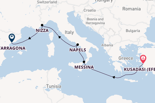 Westelijke Middellandse Zee vanaf Kusadasi (Efeze), Turkije met de Celestyal Discovery