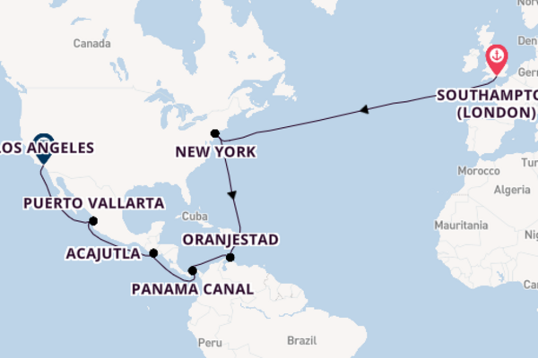 Transatlantic & Repositioning from Southampton (London), England, United Kingdom with the Queen Victoria