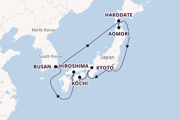 Japan from Yokohama (Tokyo), Japan with the Celebrity Millennium