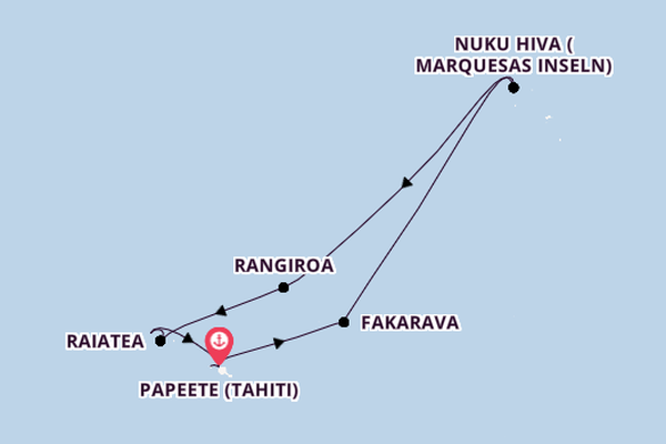 Französisch-Polynesien ab Papeete (Tahiti), Französisch-Polynesien auf der Silver Whisper