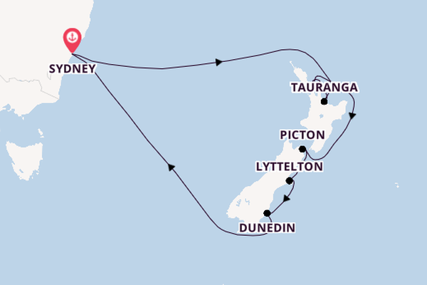 Australia and New Zealand from Sydney, Australia with the Discovery Princess