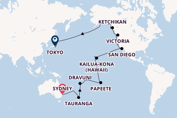 Transpacific from Sydney, Australia with the Grand Princess