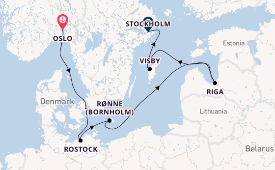 Noorwegen vanaf Oslo, Noorwegen met de MSC Magnifica