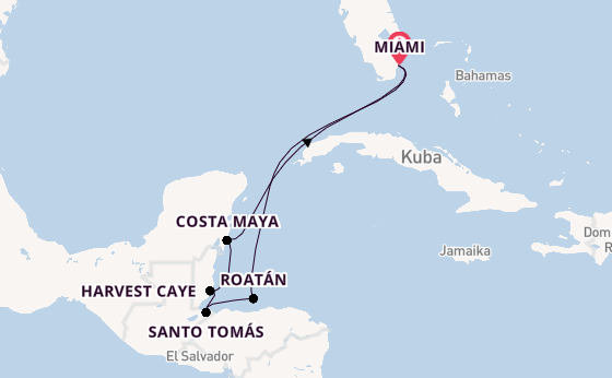 Westliche Karibik ab Miami auf der Seven Seas Grandeur