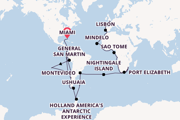 Transatlantic from Miami, Florida, USA with the Seabourn Quest