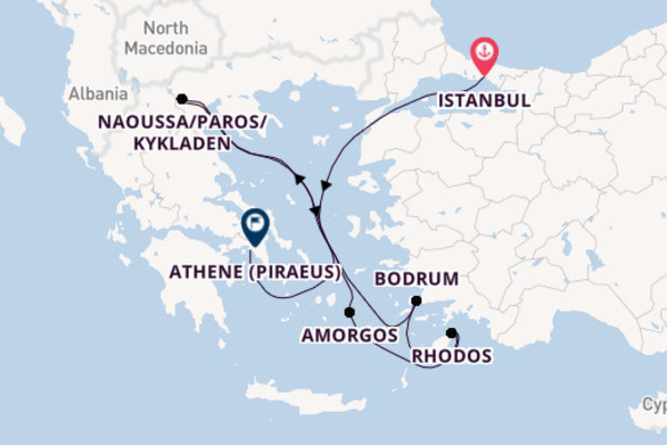 Ga mee op de EXPLORA I naar Athene (Piraeus)