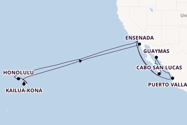 Polynesië vanaf San Diego, Verenigde Staten met de Zaandam