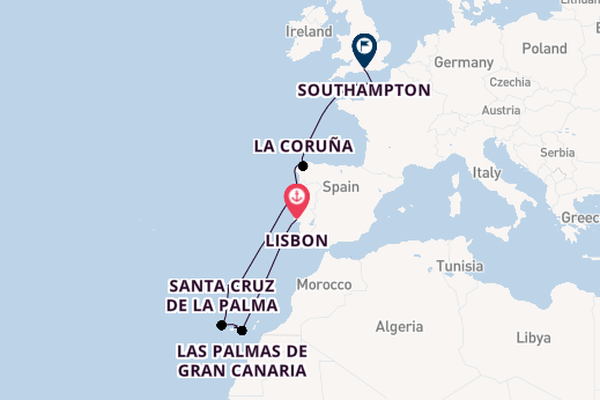Canary Islands from Lisbon, Portugal with the Norwegian Star