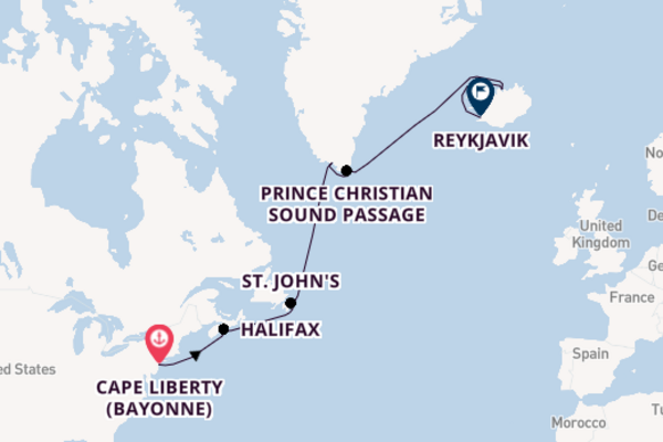 Transatlantic & Repositioning from Cape Liberty (Bayonne), New Jersey with the Celebrity Silhouette