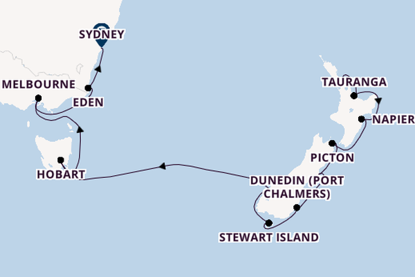 New Zealand from Auckland, New Zealand with the Azamara Quest