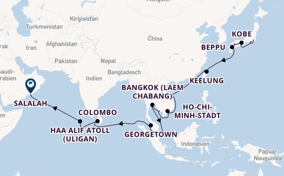 Ostasien ab Tokio, Japan auf der VASCO DA GAMA