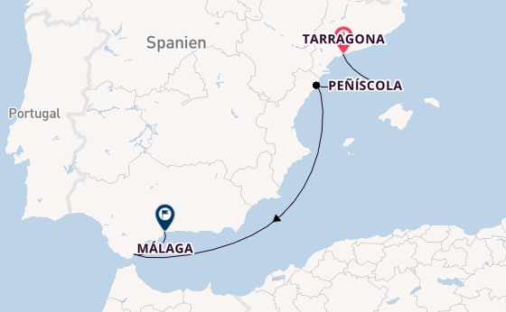 Westliches Mittelmeer ab Tarragona, Spanien auf der L'Austral